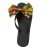 Kente Print Bow Tie Slippers – Multicolour